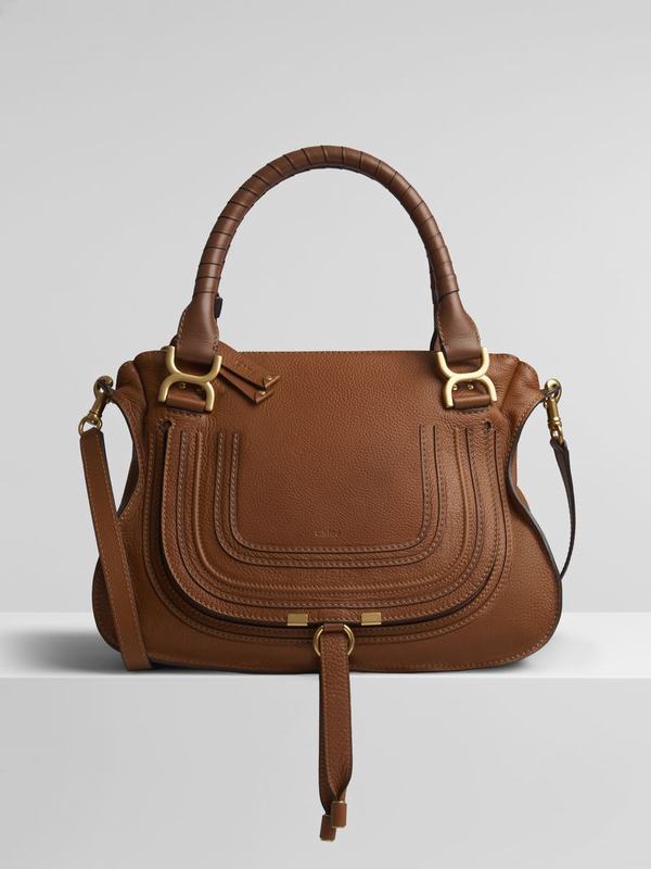 Chloé Bolsos Mujer Marcie Marrones Nylon LYQF16829